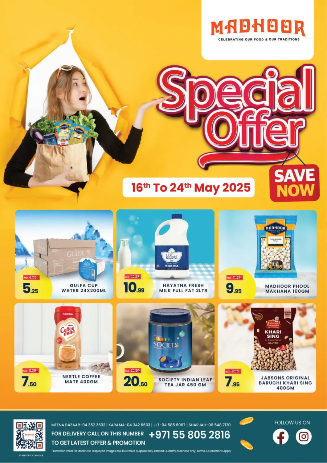 UAE - Sharjah / Ajman MADHOOR SUPERMARKET L.L.C offers in D4D Online. Special Offer. . Till 24th May