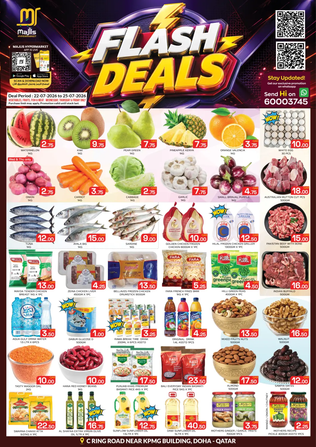 Qatar - Doha Majlis Hypermarket offers in D4D Online. Flash Sale. . Till 25th July