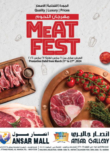UAE - Sharjah / Ajman Ansar Mall offers in D4D Online. Meat Fest. . Till 27th March