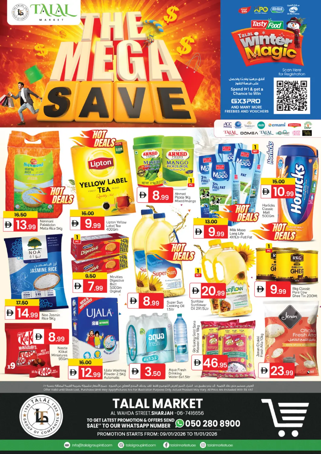 UAE - Sharjah / Ajman TALAL MARKET offers in D4D Online. Al Wahda ,Street Sharjah. . Till 11th January