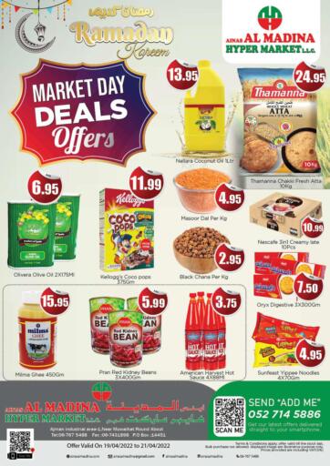 UAE - Sharjah / Ajman Ainas Al madina hypermarket offers in D4D Online. Market Day Deals Offer. . Till 21st April