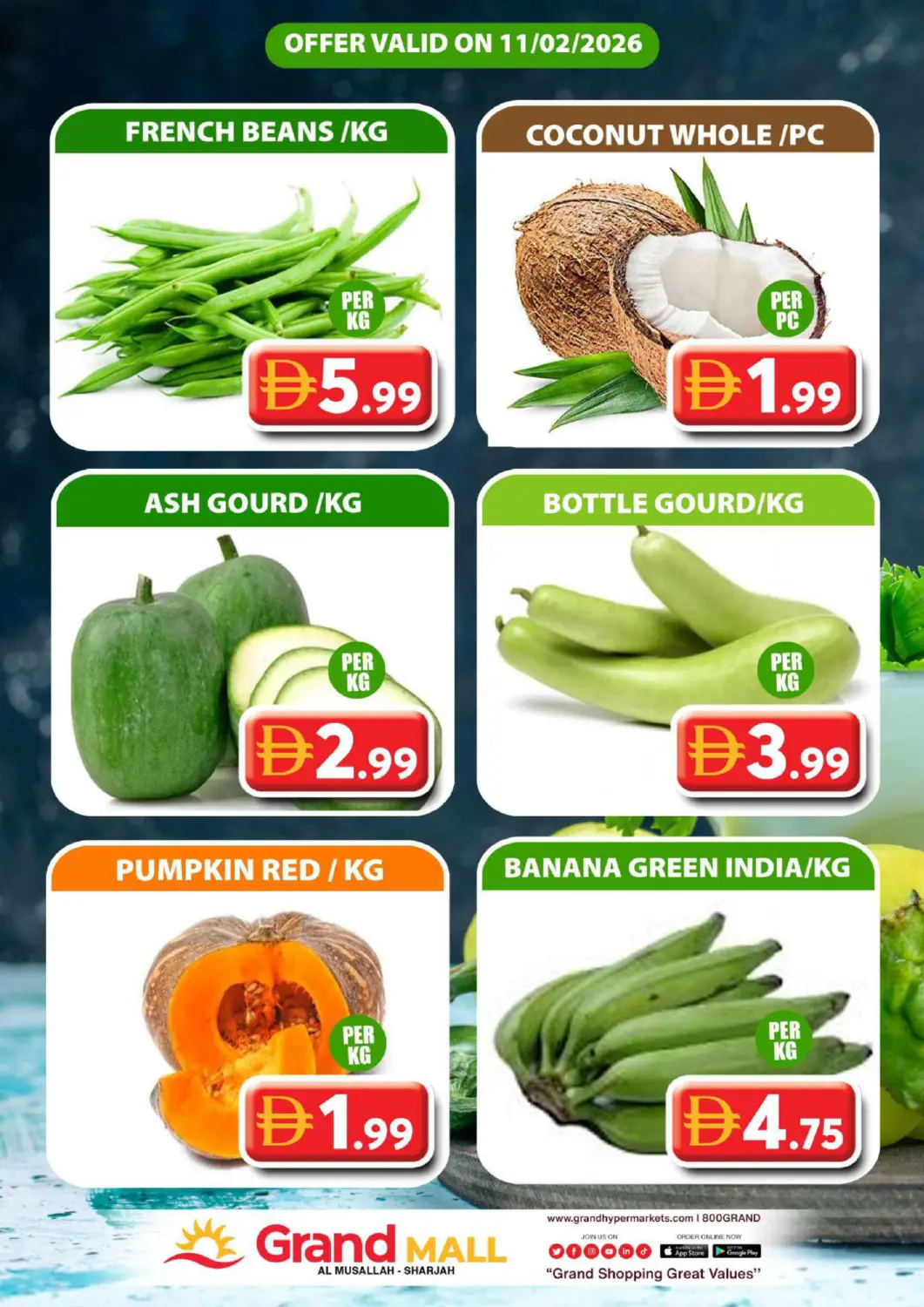 عروض جراند هايبر ماركت الإمارات العربية المتحدة , الامارات - الشارقة / عجمان في دي٤دي أونلاين. المصلى، الشارقة. . فقط في ١١ فبراير