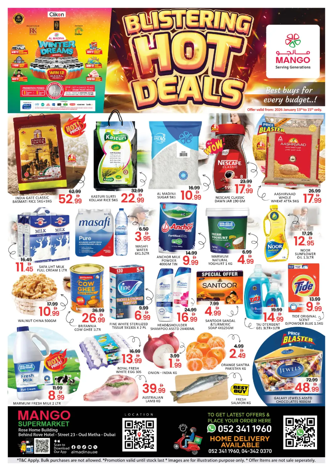 UAE - Dubai Mango Hypermarket LLC offers in D4D Online. Oud Metha -Dubai. . Till 15th January