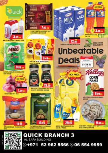 UAE - Sharjah / Ajman Quick Supermarket offers in D4D Online. Al Safa Building. . Till 29th September