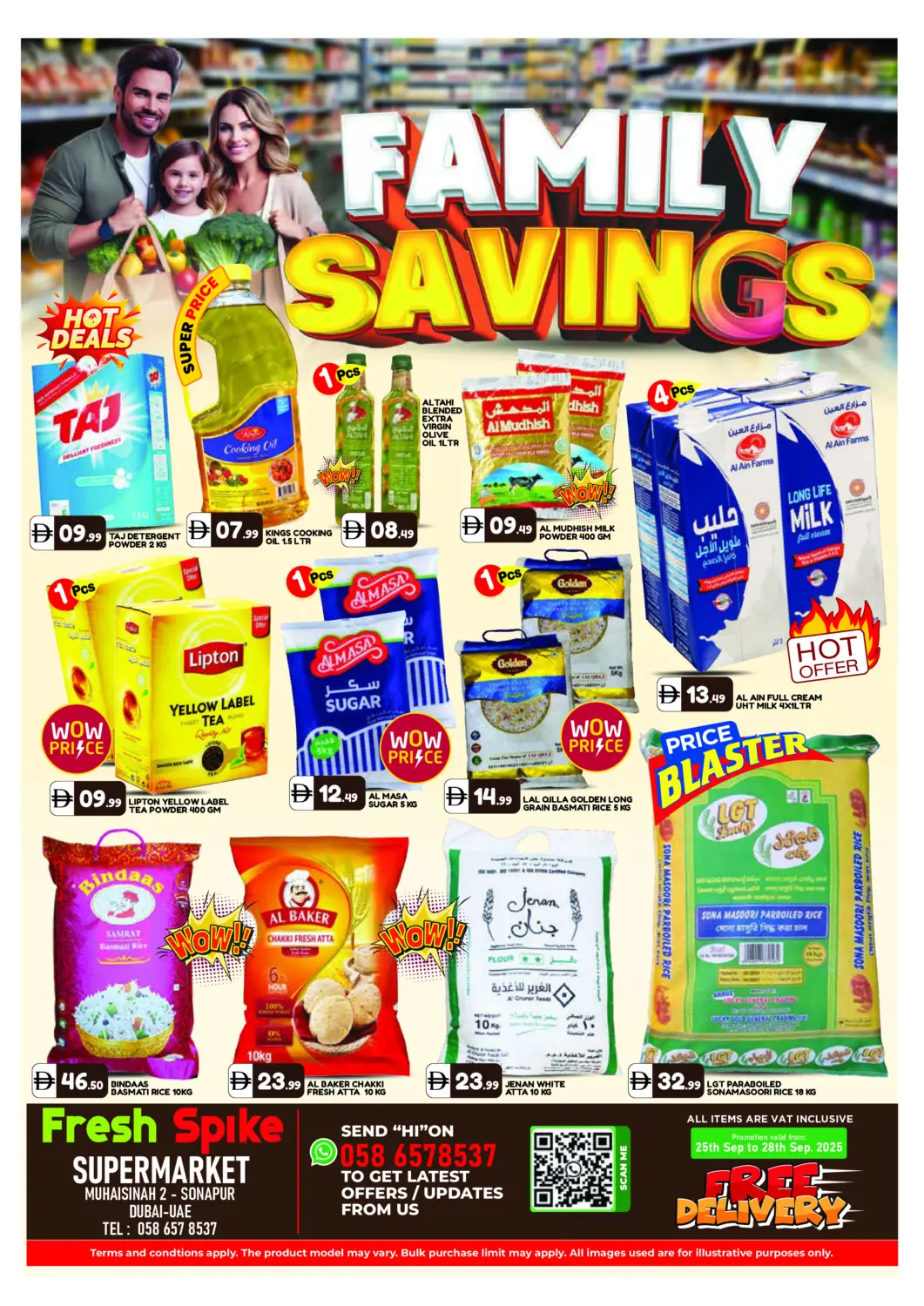 UAE - Dubai Fresh Spike Supermarket offers in D4D Online. Family Savings. . Till 28th September