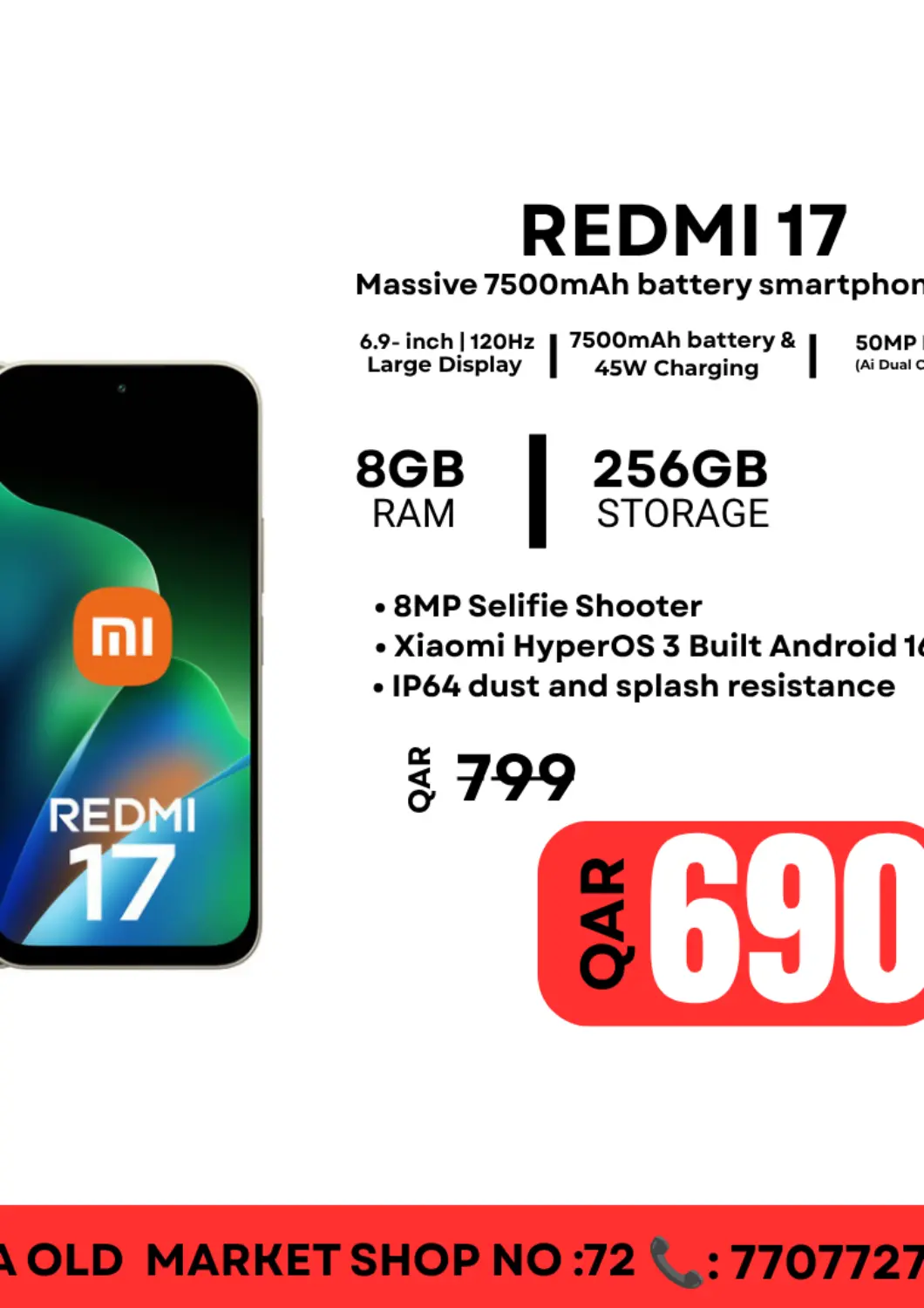 Qatar - Al Khor Al Raihan Mobile offers in D4D Online. REDMI. . Till 30th September