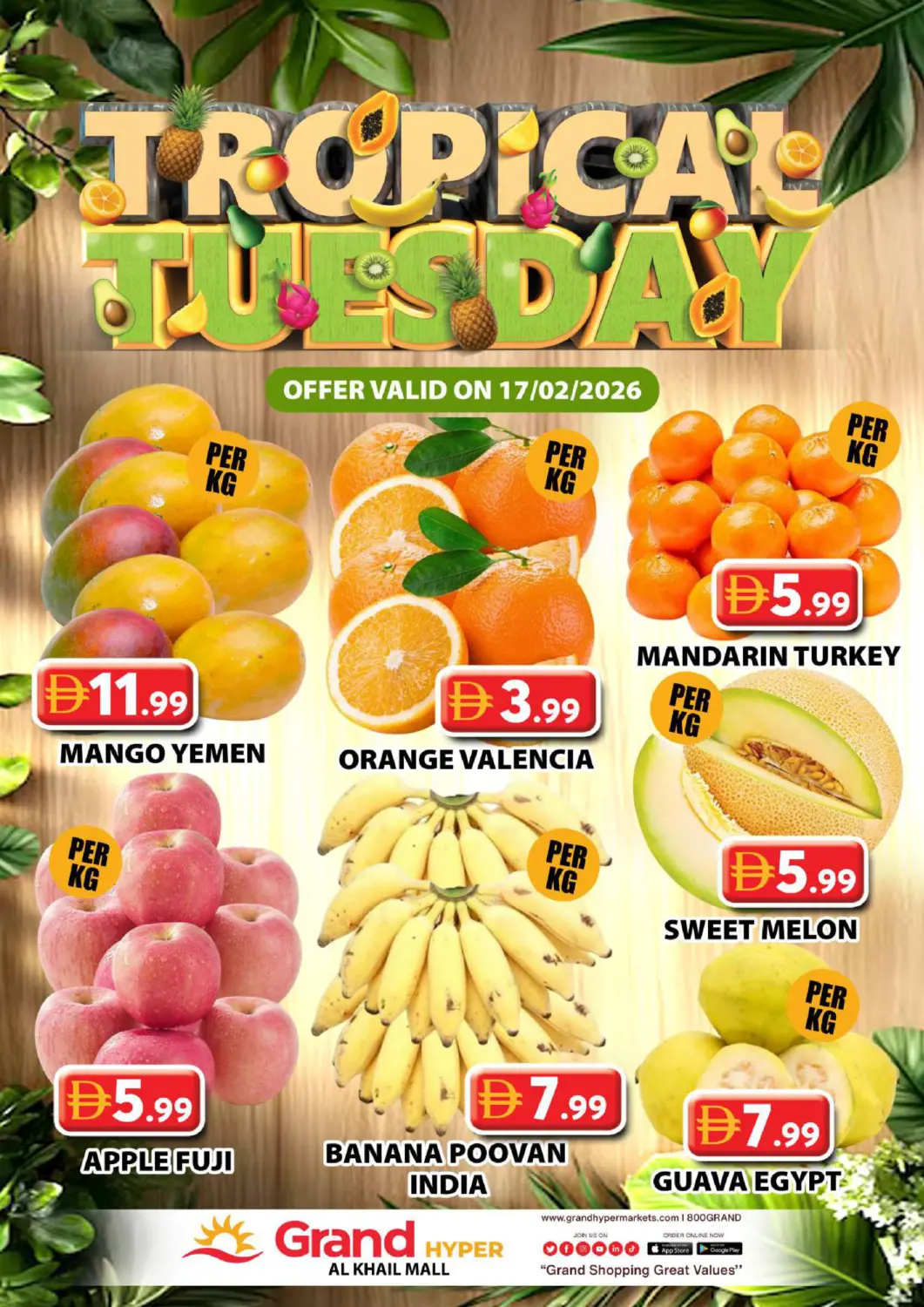 UAE - Dubai Grand Hyper Market offers in D4D Online. Al Khail Mall, Dubai. . Only On 17th February