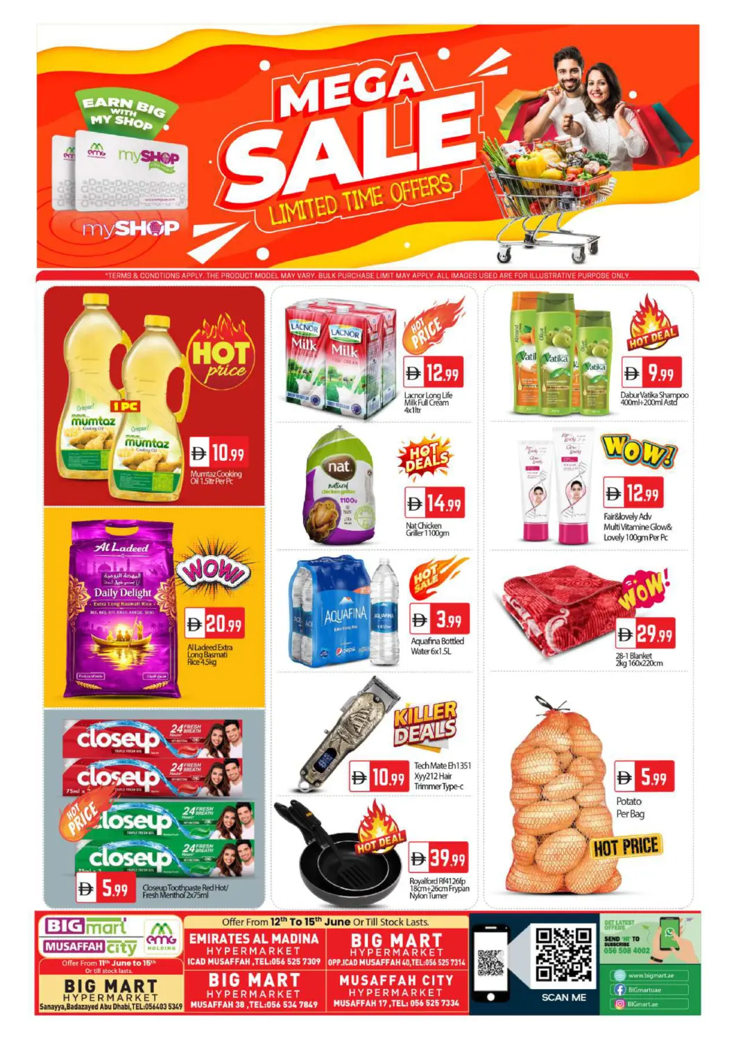 UAE - Abu Dhabi BIGmart offers in D4D Online. Mega Sale. . TIll 15th June