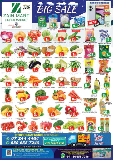 UAE - Ras al Khaimah Zain Mart Supermarket offers in D4D Online. Big Sale. . Till 21st January