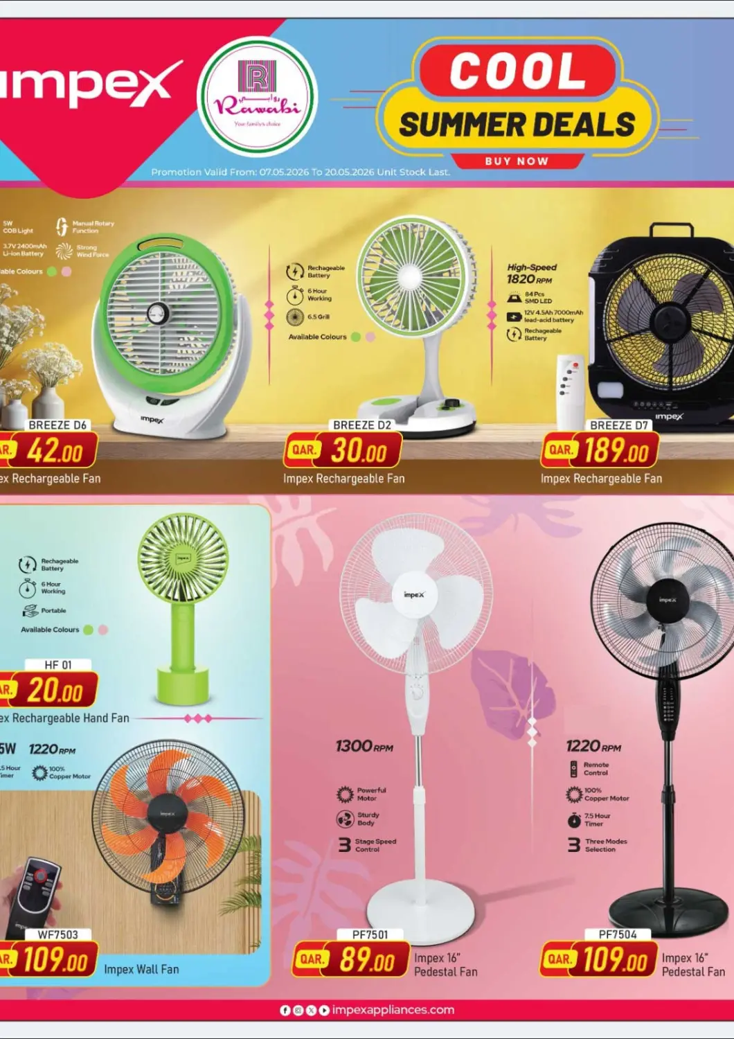 Qatar - Al Rayyan Rawabi Hypermarket offers in D4D Online. Cool Summer Deals. . Till 20th May