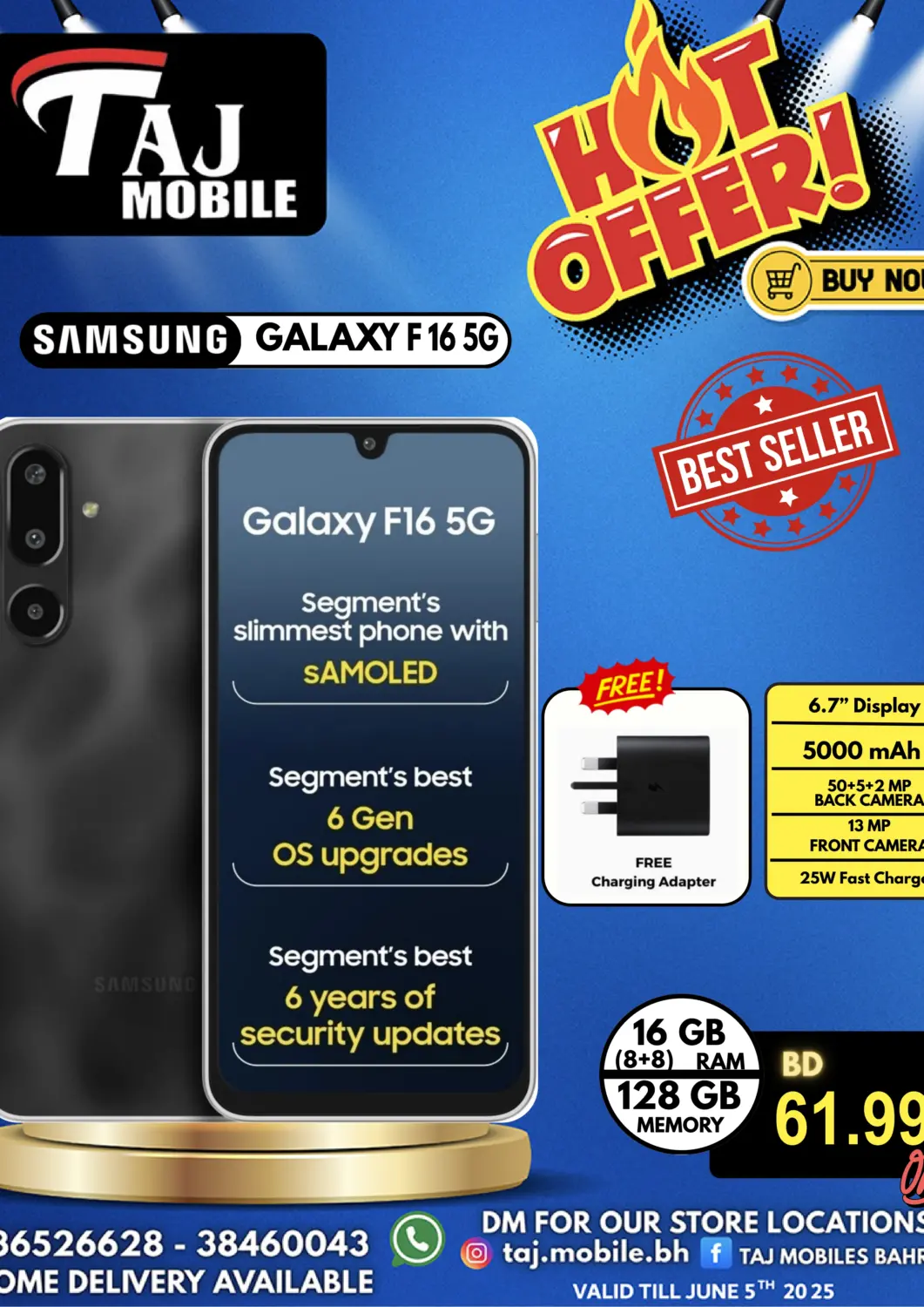 Bahrain Taj Mobiles offers in D4D Online. Hot Offers. . Till 5th June