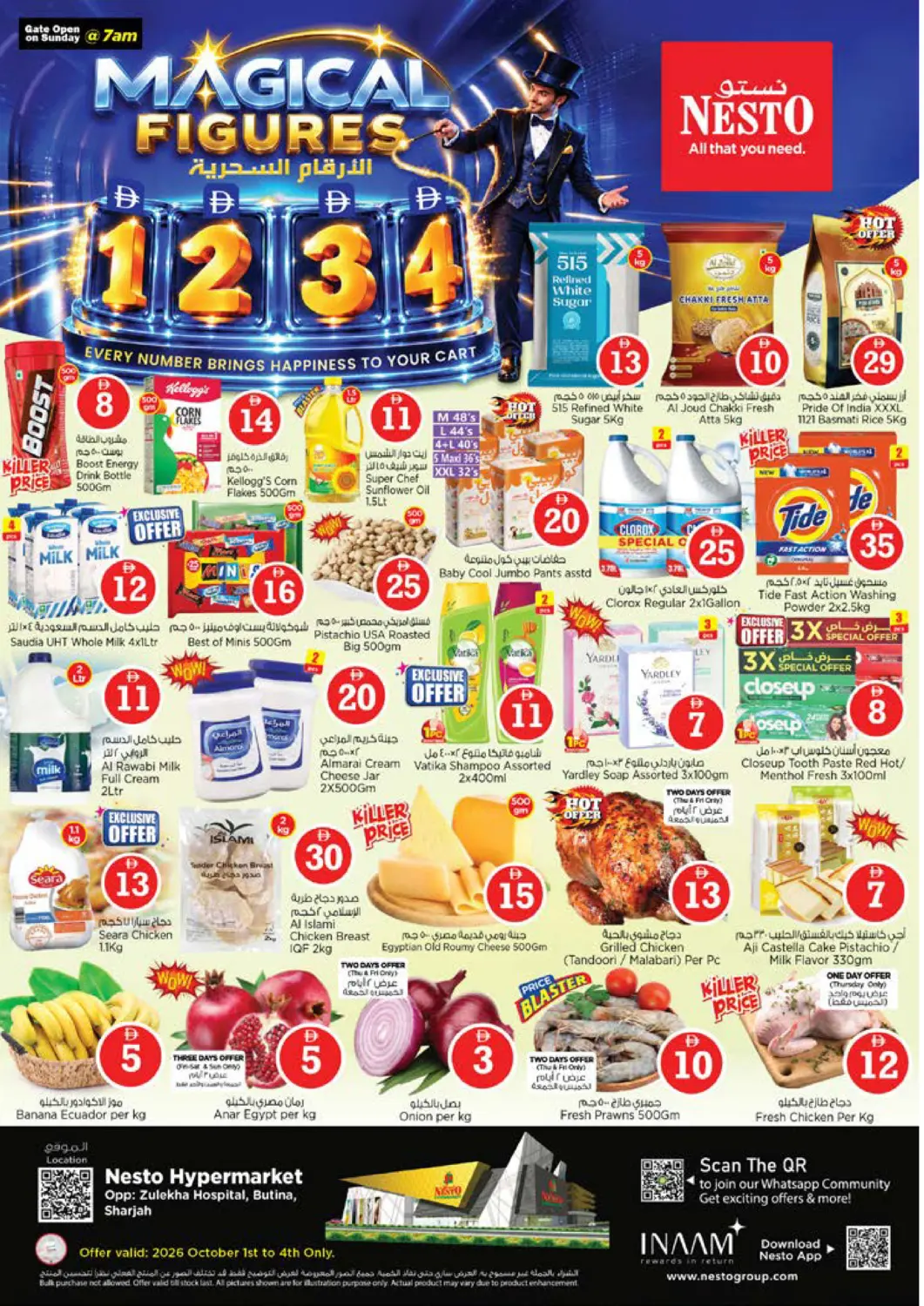 UAE - Sharjah / Ajman Nesto Hypermarket offers in D4D Online. Butina, Sharjah. . Till 4th October