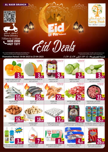 Qatar - Doha Carry Fresh Hypermarket offers in D4D Online. Eid Deals. . Till 23rd April