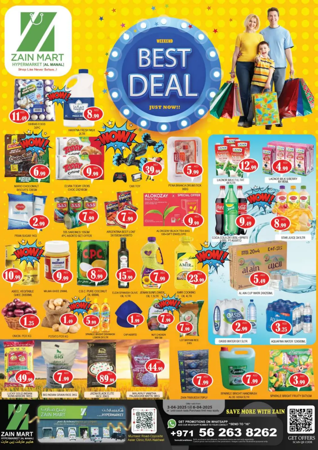 UAE - Ras al Khaimah Zain Mart Supermarket offers in D4D Online. Best Deal. . Till 6th April