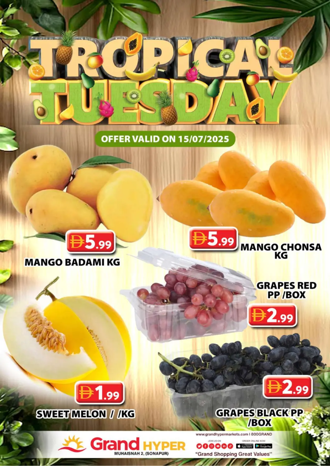 UAE - Dubai Grand Hyper Market offers in D4D Online. Muhaisnah 2, (Sonapur). . Only On 15th July
