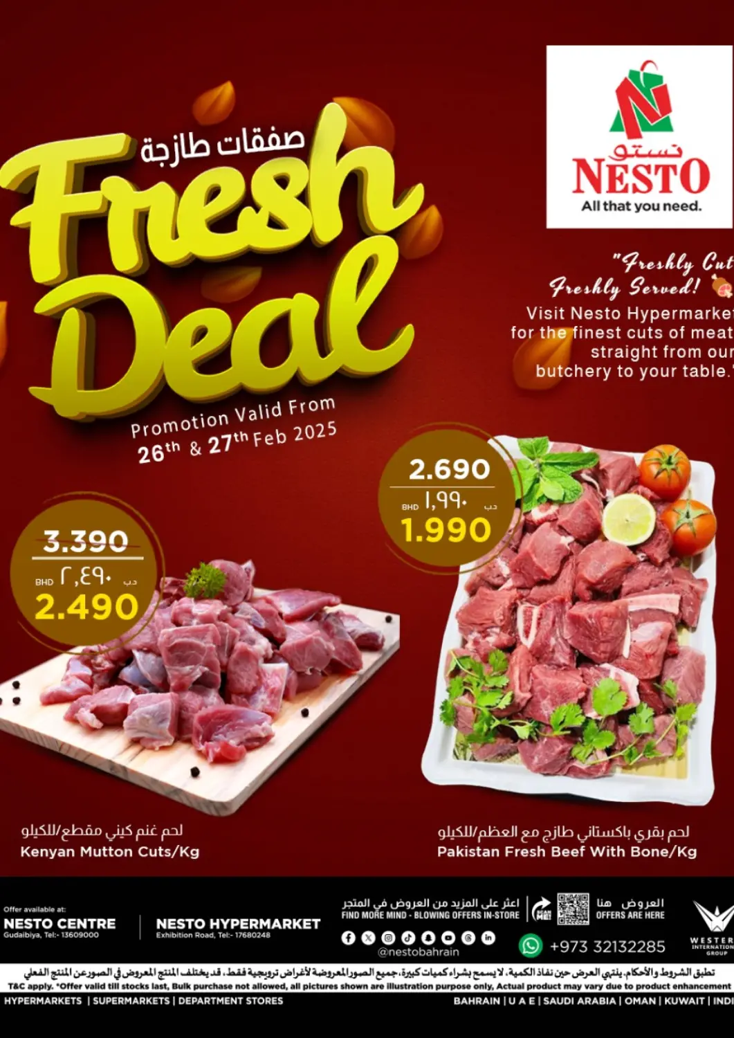 Bahrain NESTO  offers in D4D Online. Fresh Deal. . Till 27th February