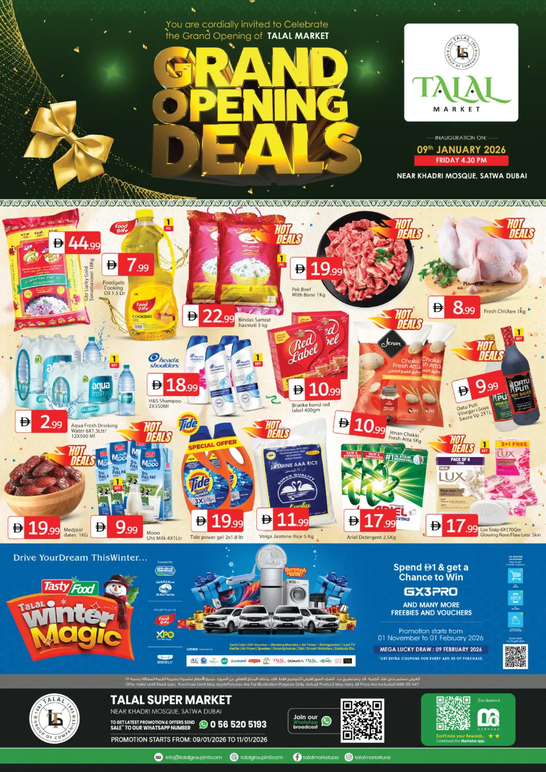 UAE - Dubai TALAL MARKET offers in D4D Online. Satwa-Dubai. . Till 11th December