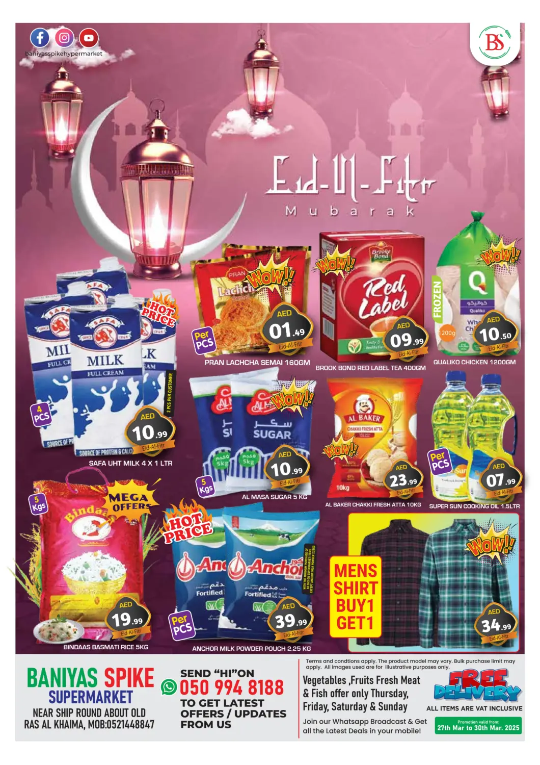 UAE - Abu Dhabi Baniyas Spike  offers in D4D Online. Ras Al Khaima. . Till 30th March