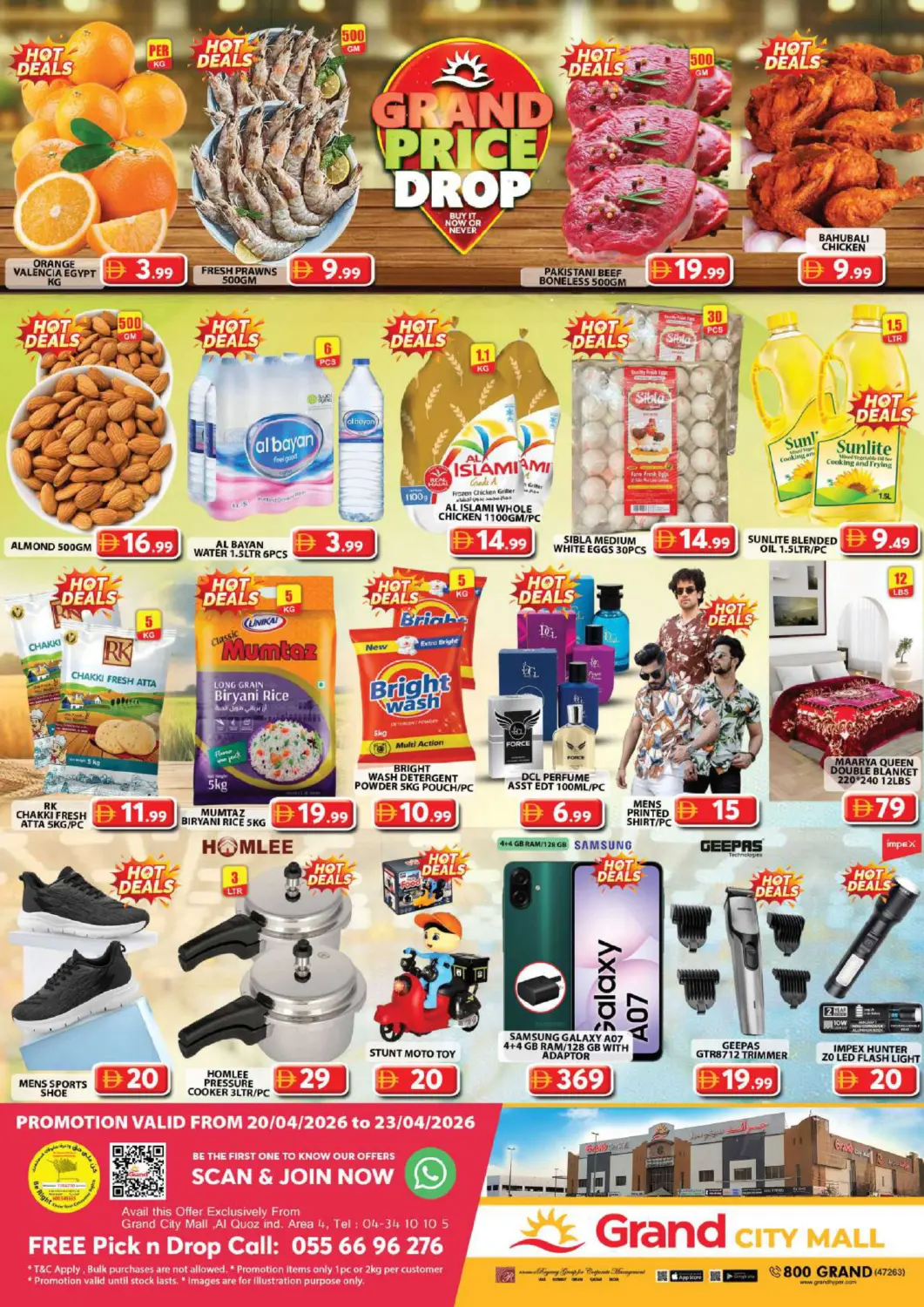 UAE - Dubai Grand Hyper Market offers in D4D Online. Grand City Mall, Dubai. . Till 23rd April