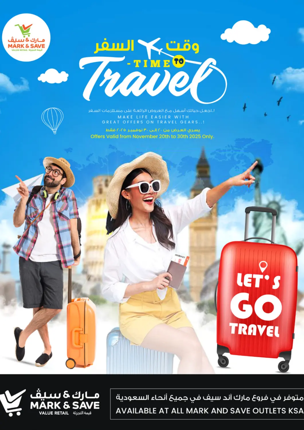 KSA, Saudi Arabia, Saudi - Al Khobar Mark & Save offers in D4D Online. Time To Travel. . Till 30th November