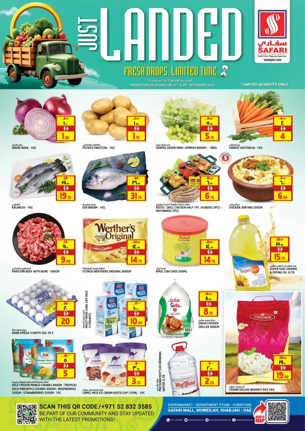 UAE - Dubai Safari Hypermarket offers in D4D Online. Just Landed. . Till 28th September