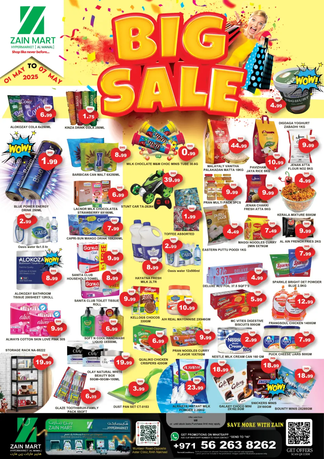 UAE - Ras al Khaimah Zain Mart Supermarket offers in D4D Online. Big Sale. . Till 7th May