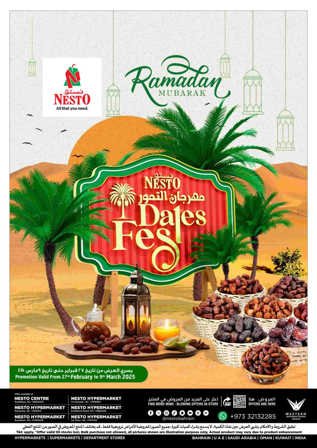 Bahrain NESTO  offers in D4D Online. Dates Fest. . Till 9th March