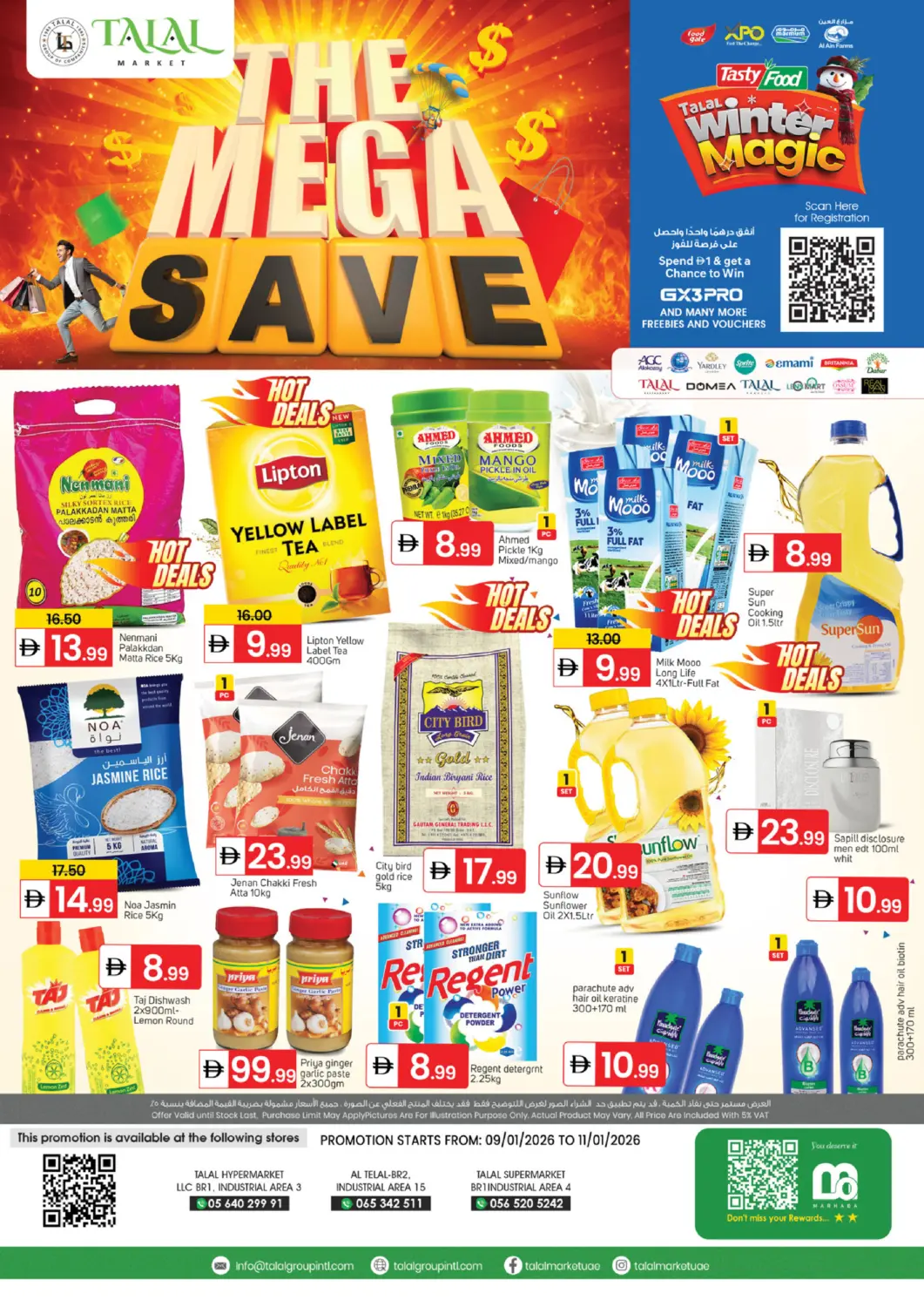 UAE - Sharjah / Ajman TALAL MARKET offers in D4D Online. BR1 Industrial Area -3,BR2 Industrial Area-15,BR1 Industrial Area 4. . Till 11th January