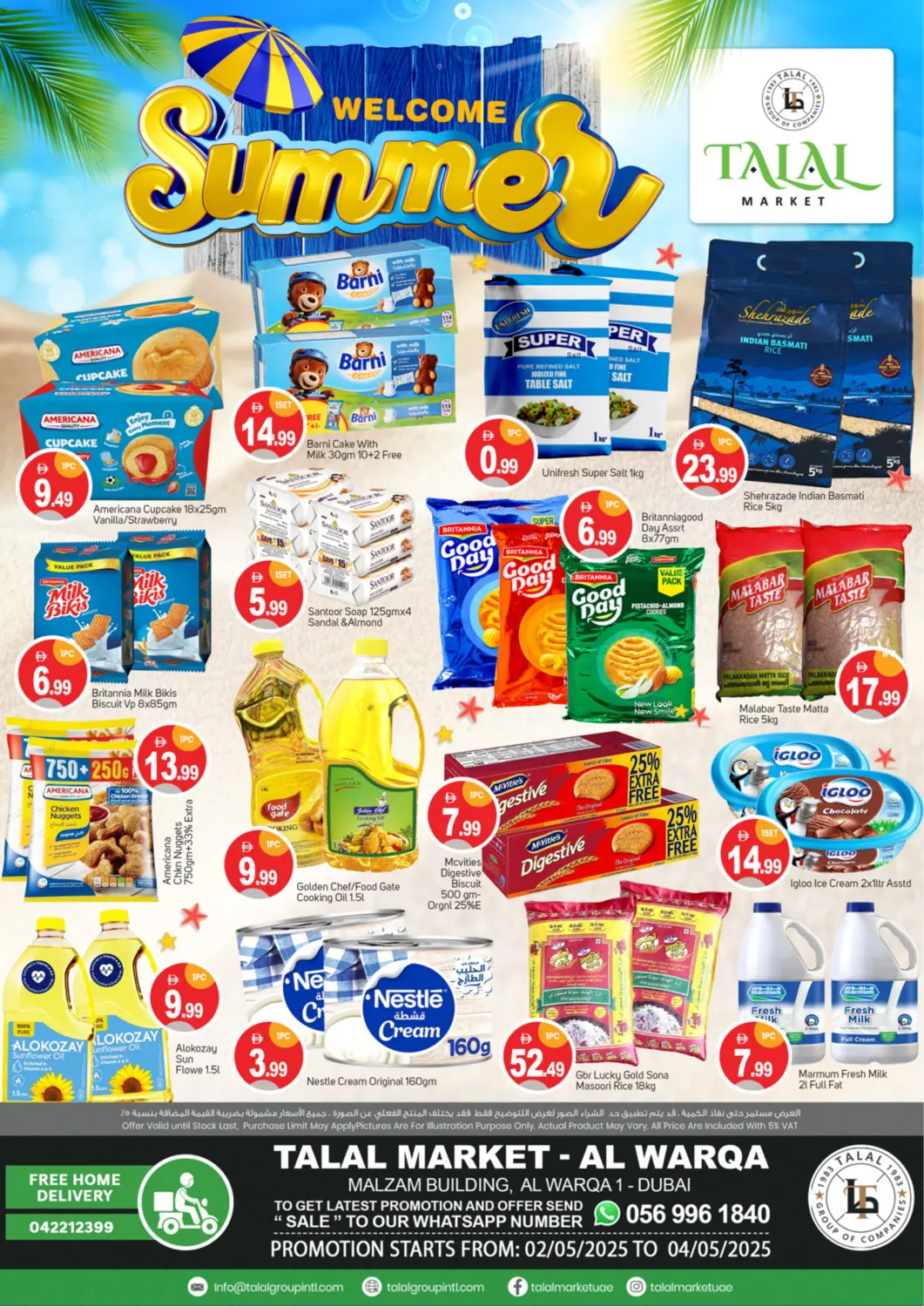 UAE - Dubai TALAL MARKET offers in D4D Online. Al Warqa 1 , Dubai. . Till 4th May