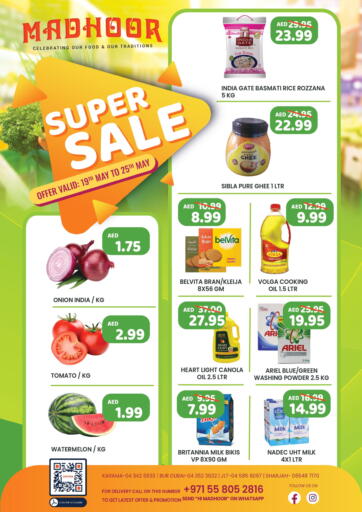 UAE - Sharjah / Ajman MADHOOR SUPERMARKET L.L.C offers in D4D Online. Super Sale. . Till 25th May