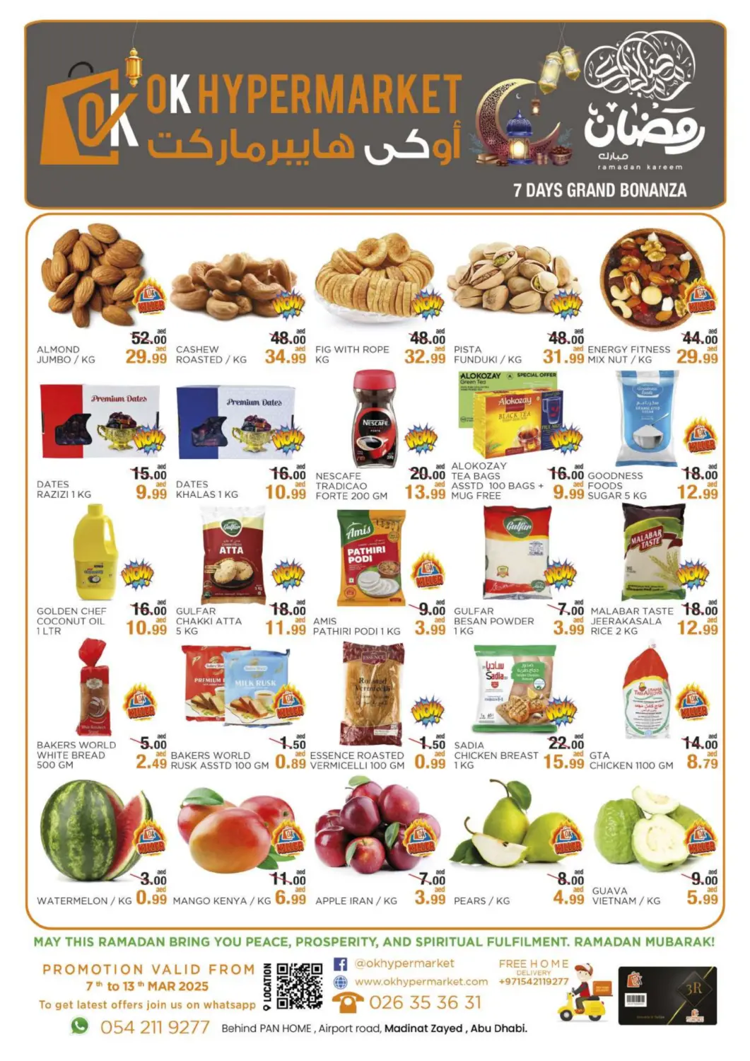 UAE - Abu Dhabi OK Hypermarket LLC SPC offers in D4D Online. 7 Days Grand Bonanza. . Till 13th March