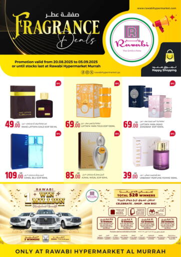 Rawabi Hypermarket - Fragrance Deals @ Al Murrah in Qatar Offers - Qatar Fragrance Deals @ Al Murrah