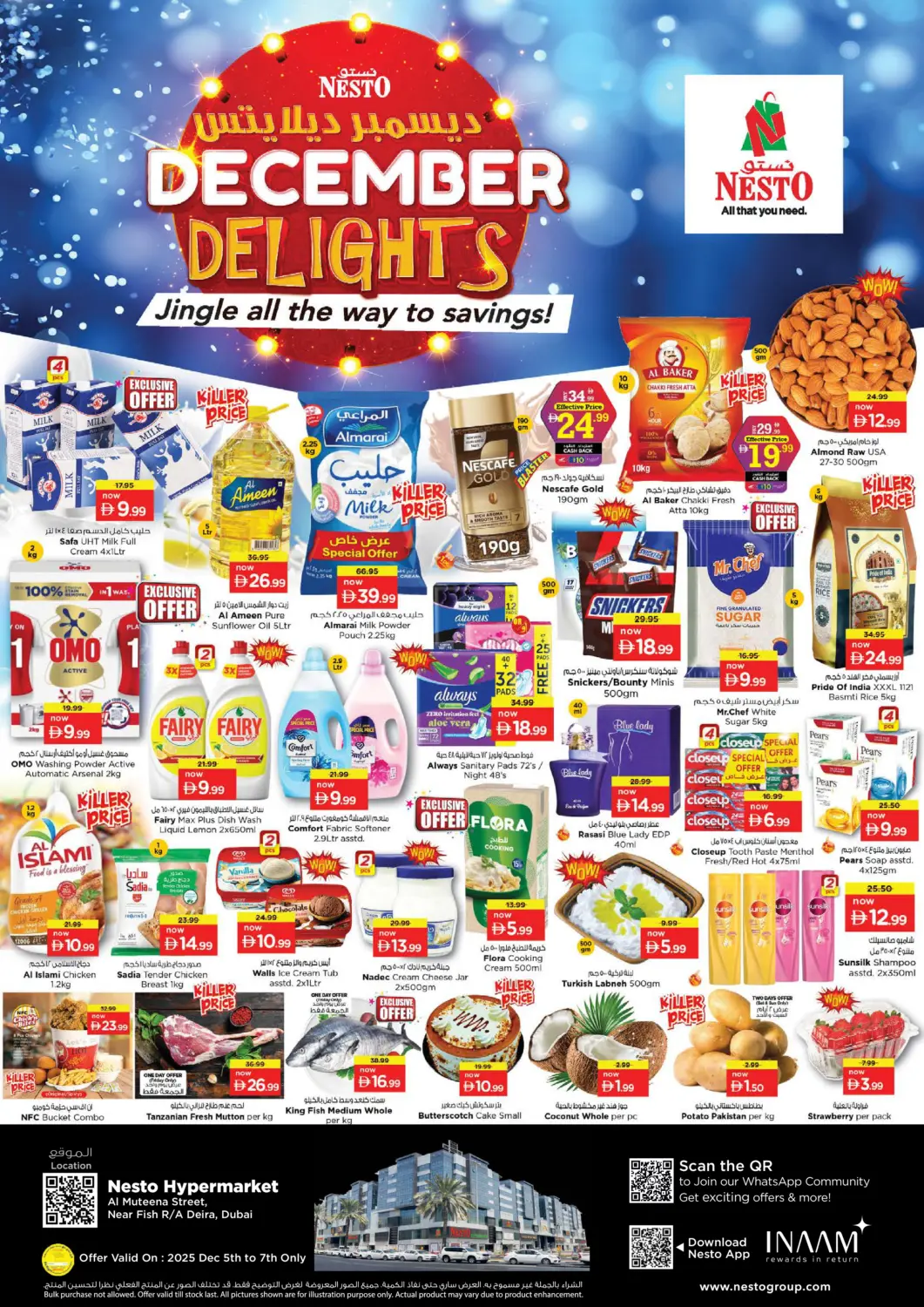 UAE - Dubai Nesto Hypermarket offers in D4D Online. Al Muteena street, Deira-Dubai. . Till 7th December