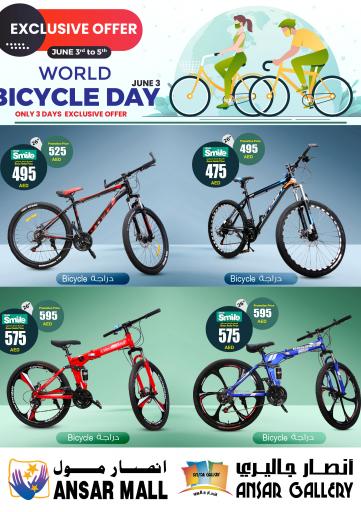 UAE - Dubai Ansar Gallery offers in D4D Online. World Bicycle Day. . Till 05th June