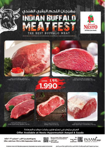 Oman - Muscat Nesto Hyper Market   offers in D4D Online. Indian Buffalo Meat Fest. . Till 20th September