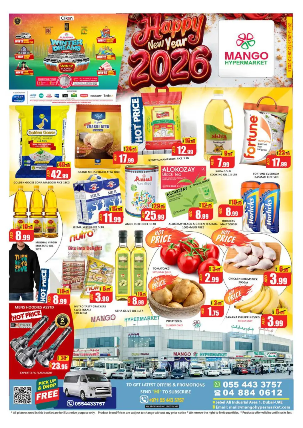 UAE - Dubai Mango Hypermarket LLC offers in D4D Online. Jabel Ali industrial Area 1 - Dubai. . Till 28th December
