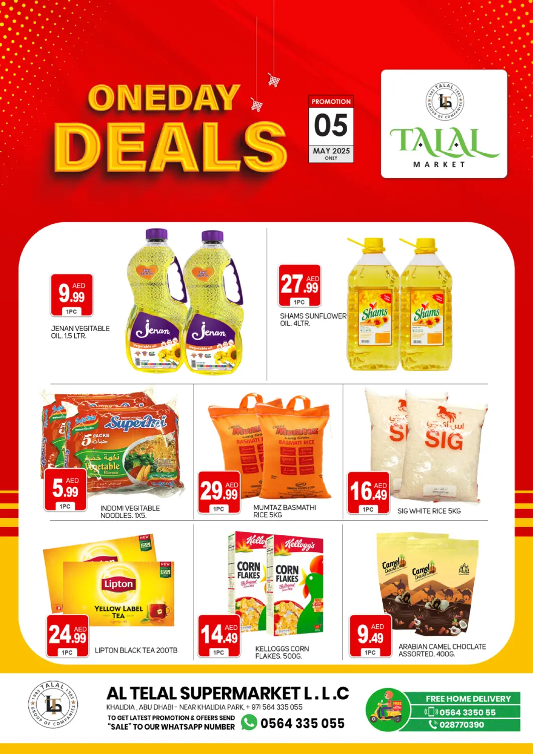 UAE - Dubai TALAL MARKET offers in D4D Online. Khalidiyah, Abu Dhabi. . Only On 5th May