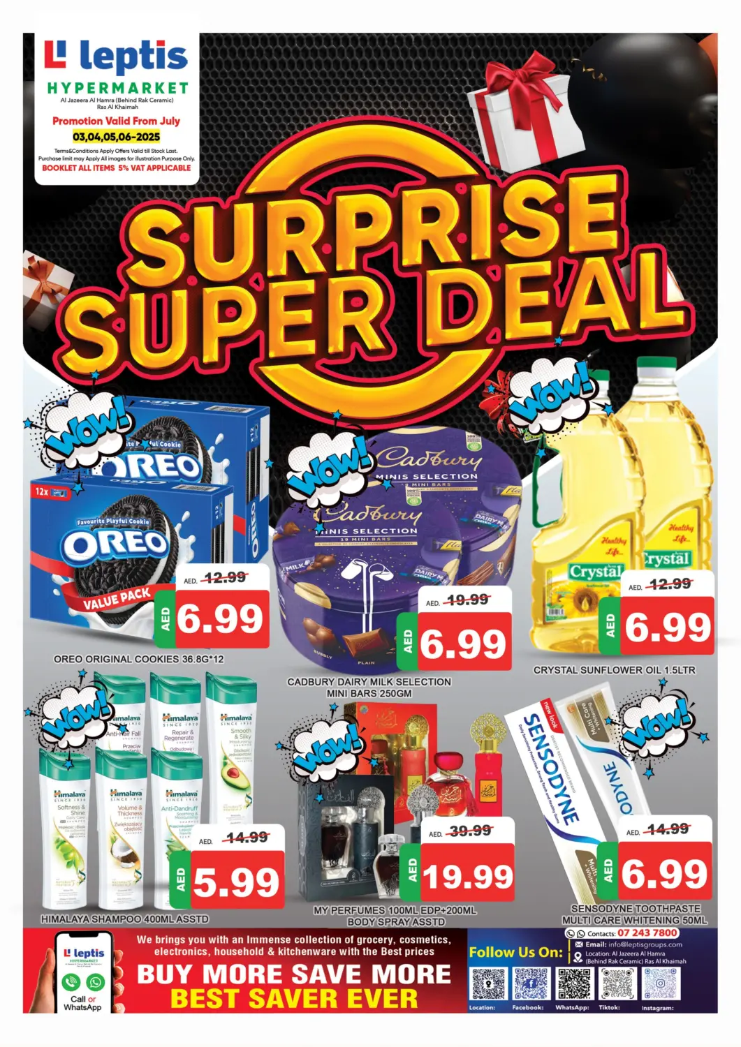 UAE - Ras al Khaimah Leptis Hypermarket  offers in D4D Online. Al jazeera Al Hamrah, Ras Al Khaimah. . Till 6th June