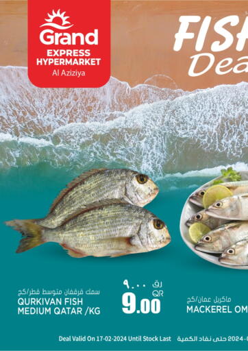 Qatar - Al Wakra Grand Hypermarket offers in D4D Online. Fish Deal @ Grand Express Al Aziziya. . Only On 17th February