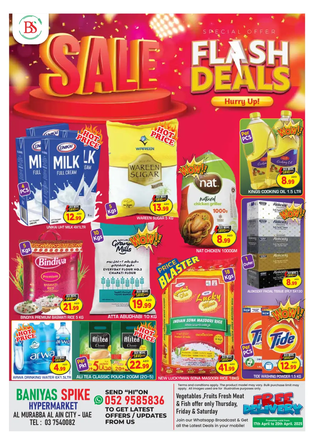 UAE - Abu Dhabi Baniyas Spike  offers in D4D Online. Al Murabba, Al Ain City. . Till 20th April