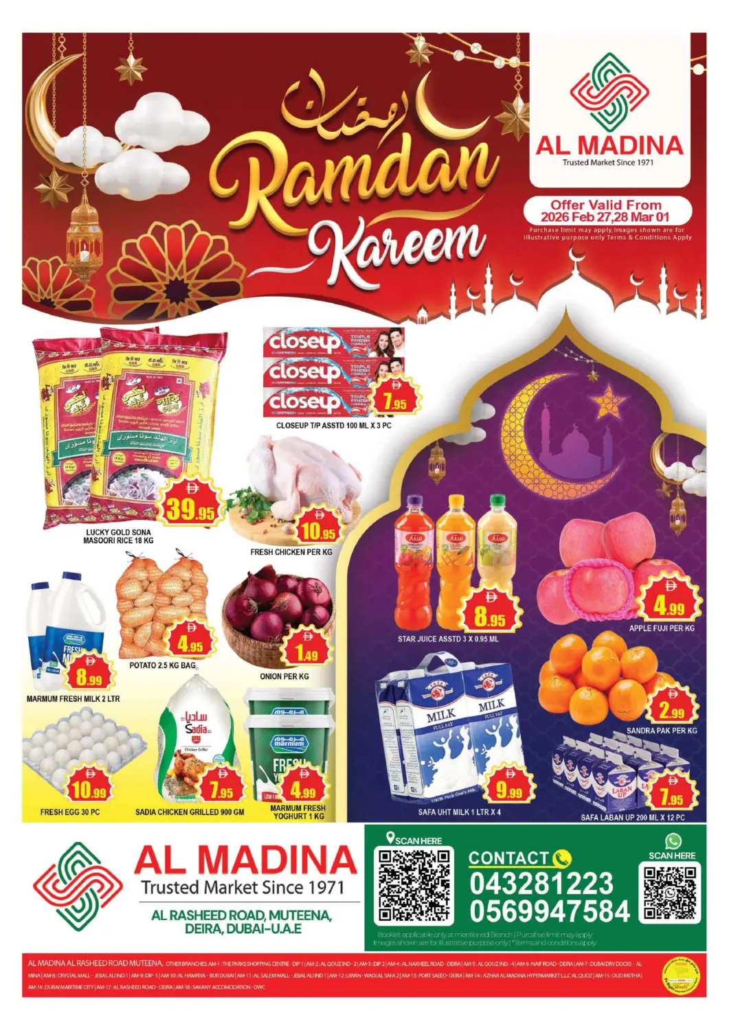 UAE - Dubai AL MADINA (Dubai) offers in D4D Online. Al Rasheed Road, Muteena. . Till 1st March