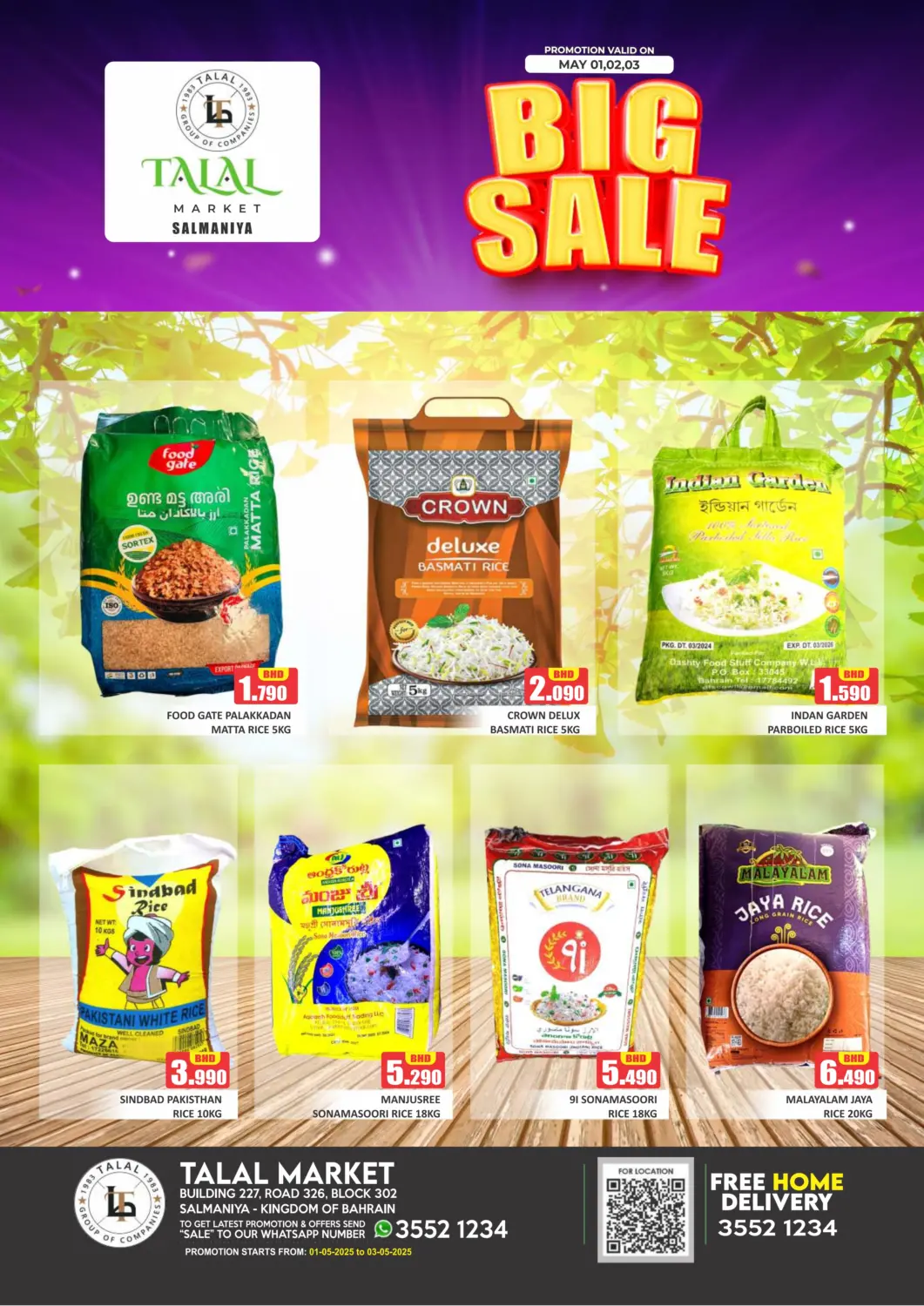 Bahrain Talal Markets offers in D4D Online. Big Sale@ Salmaniya. . Till 3rd May