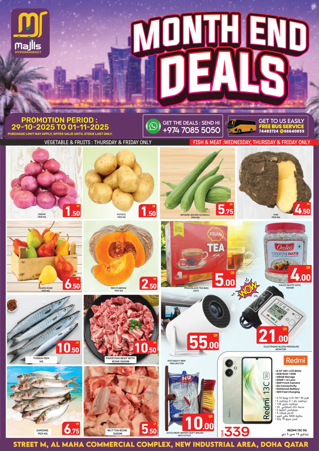 Qatar - Doha Majlis Hypermarket offers in D4D Online. Month End Deals. . Till 1st November