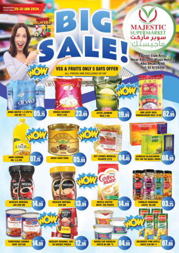 UAE - Abu Dhabi Majestic Supermarket offers in D4D Online. Big Sale!. . Till 31st January