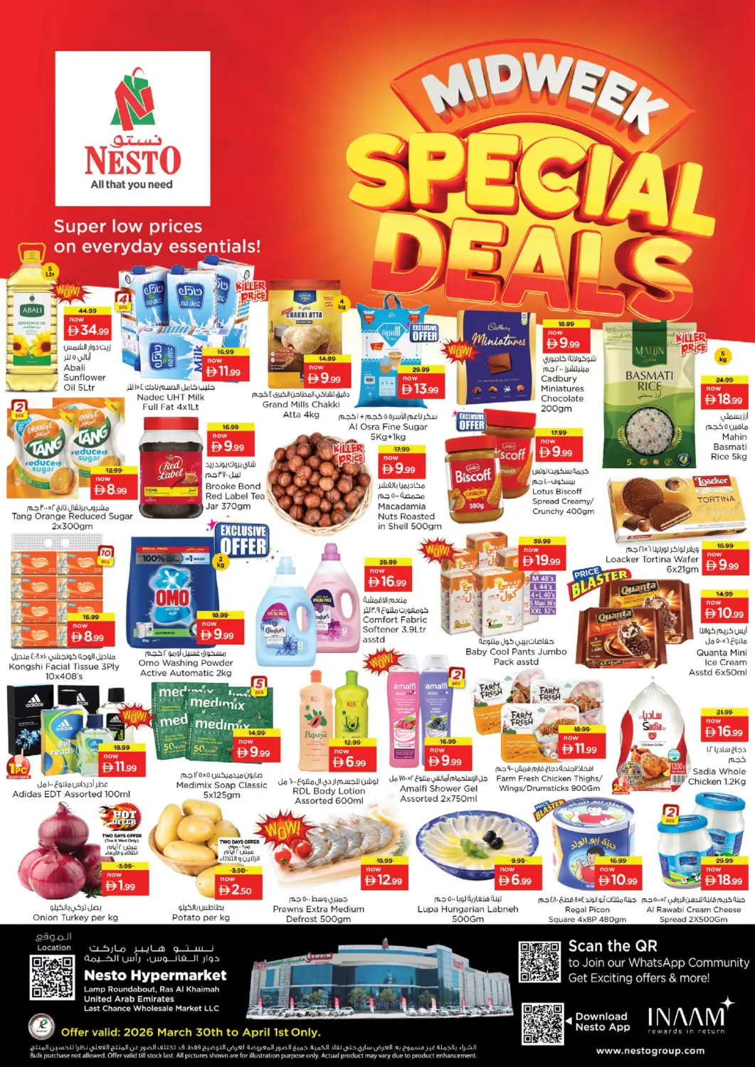 UAE - Ras al Khaimah Nesto Hypermarket offers in D4D Online. Lamp Roundabout, Ras al khaimah. . Till 1st April