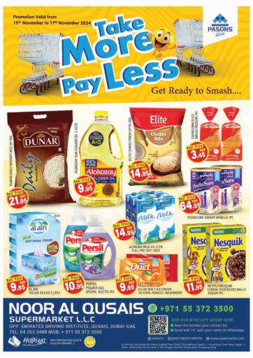 UAE - Dubai PASONS GROUP offers in D4D Online. Noor Al Qusais Supermarket LLC. . Till 17th November