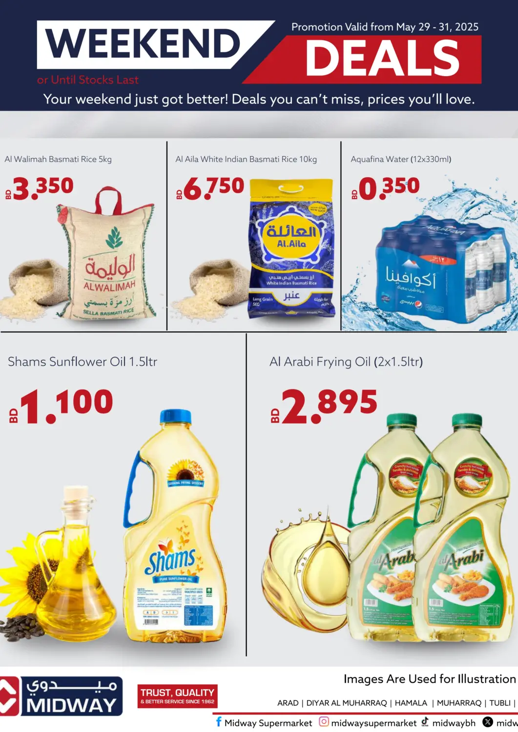 Bahrain Midway Supermarket offers in D4D Online. Weekend Deals. . Till 31st May