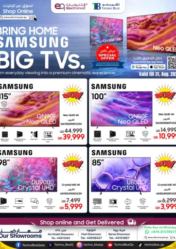 Samsung Big TVs- Special Offer