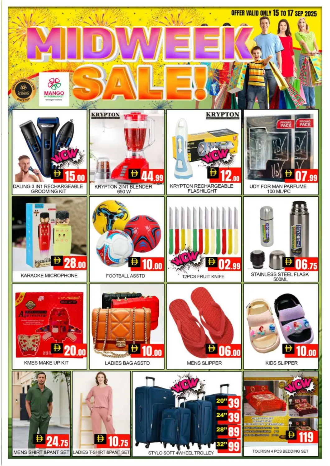 UAE - Dubai Mango Hypermarket LLC offers in D4D Online. Midweek Sale. . Till 17th September