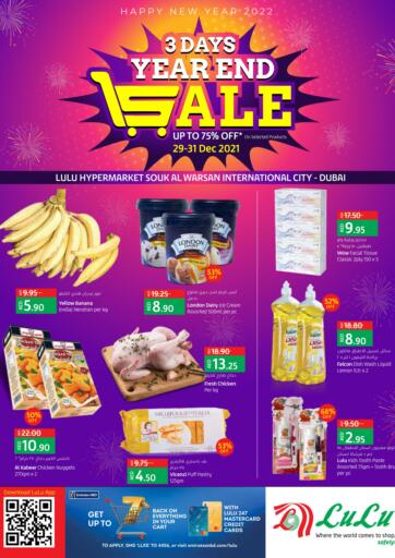 UAE - Dubai Lulu Hypermarket offers in D4D Online. 3 Days Year End Sale @LH Souk Warsan-Dubai. . Till 31st December